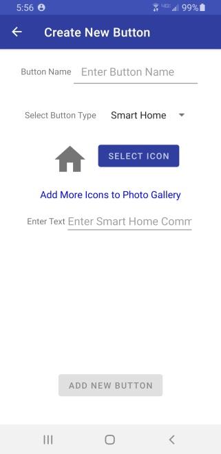 Creating a Smart Home command button Screen