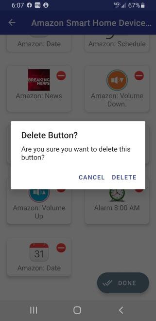 Confrim Delete button